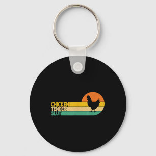 Chicken Tender Funny Crispy Nuggets Foodie Key Ring