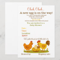 Chicken themed baby shower 
