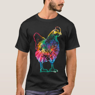 Chicken Tie Dye Hippie T-Shirt