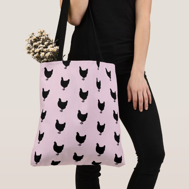 Chicken Tote Bag (Close Up)