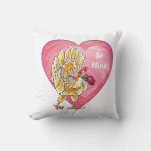 Chicken Valentine's Day Cushion