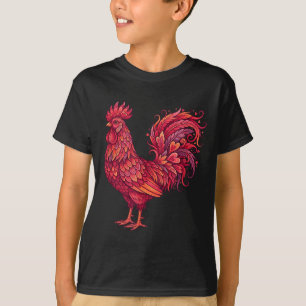 Chicken Valentines Day Heart For Farmers Cute Chic T-Shirt