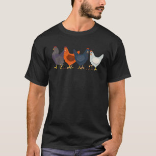 Chicken Vintage  Funny Poultry Farmer  Man T-Shirt
