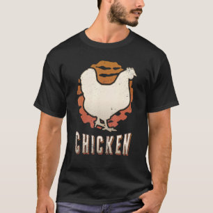 Chicken Vintage Retro Classic Animal Sunset T-Shirt