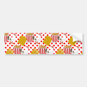 chicken waffles bumper sticker