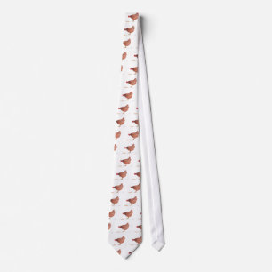 Chicken watercolor farmer hen farm pattern  tie