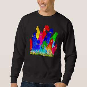 Chicken Watercolor  For Men Women Sweatshirt