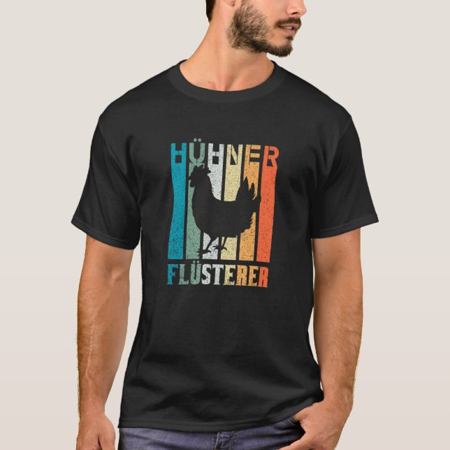 Chicken Whisper Rooster Farm Farmer T-Shirt (Front)