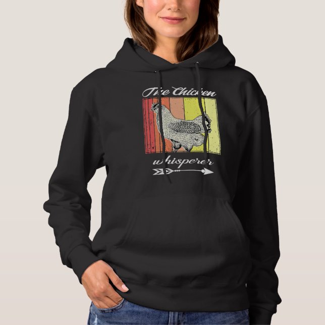 Chicken Whisperer Distressed Poultry   Hoodie (Front)