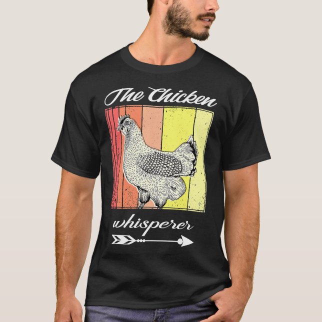 Chicken Whisperer Distressed Poultry   T-Shirt (Front)