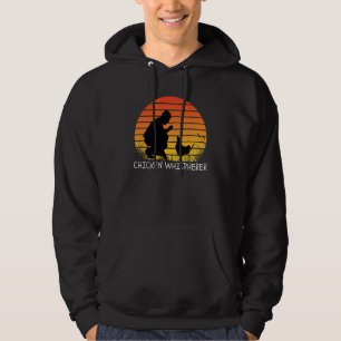 Chicken Whisperer with Retro Sunset Backyard Chick Hoodie