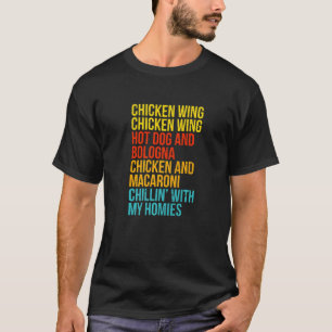 Chicken Wing Chicken Wing Hot Dog And Bologna Men  T-Shirt