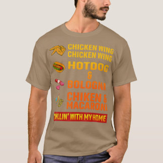 chicken wing chicken wing hot dog and bologna T-Shirt