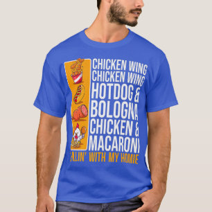 Chicken Wing Chicken Wing Hot Dog And Bologna T-Shirt