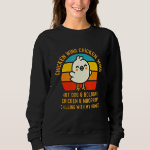 Chicken Wing Chicken Wing Hot Dog And Bologna Todd Sweatshirt