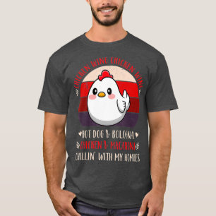 Chicken Wing Chicken Wing Hot Dog Bologna T-Shirt