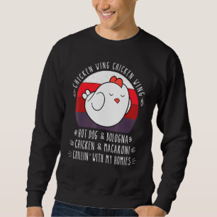 Chicken Wing Chicken Wing Hot Dog Bologna Viral So Sweatshirt