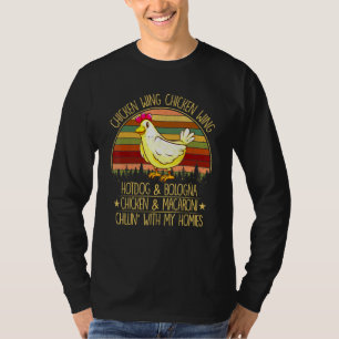 Chicken Wing Chicken Wing Hot Dog Bologna Viral So T-Shirt