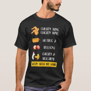 Chicken Wing Chicken Wing Hotdog And Bologna  Kids T-Shirt