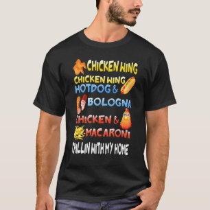 Chicken Wing Chicken Wing Hotdog And Bologna  Kids T-Shirt