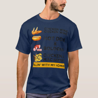 Chicken Wing Chicken Wing Hotdog and Bologna Men T-Shirt