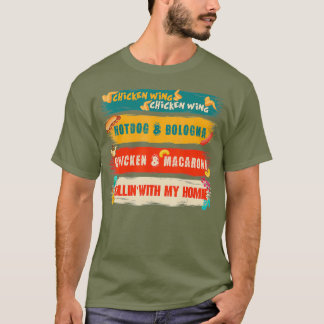 Chicken Wing Chicken Wing Hotdog and Bologna T-Shirt