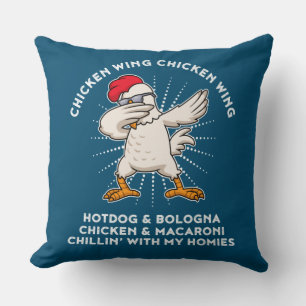 Chicken Wing Chicken Wing Shirt Song Lyric Hot Dog Cushion
