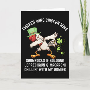 Chicken Wing Chicken Wing Song Hot Dog Bologna St Card