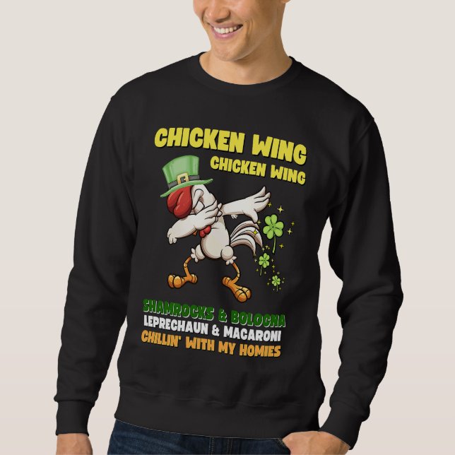 Chicken Wing Chicken Wing Song Hot Dog Bologna St  Sweatshirt (Front)