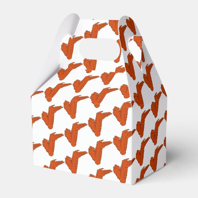 Chicken Wing Favour Box (Front Side)
