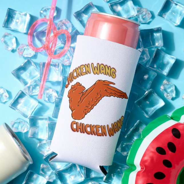 Chicken Wing Foam Slim Seltzer Can Cooler (In Situ Summer)