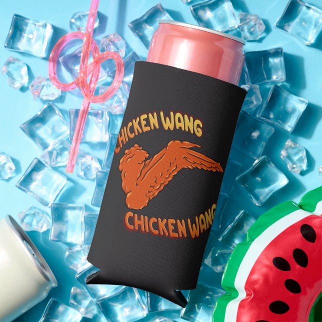 Chicken Wing Foam Slim Seltzer Can Cooler (In Situ Summer)