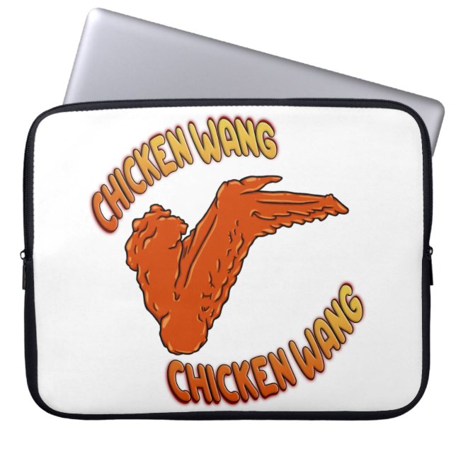 Chicken Wing Neoprene Laptop Sleeve (Front)