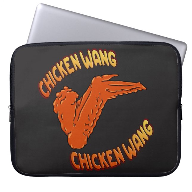 Chicken Wing Neoprene Laptop Sleeve (Front)