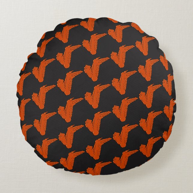 Chicken Wing Round Pillow (Front)