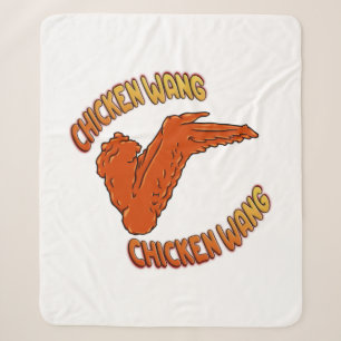 Chicken Wing Sherpa Blanket