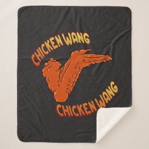 Chicken Wing Sherpa Blanket
