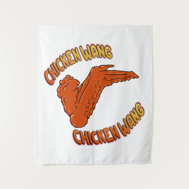 Chicken Wing Wall Tapestry (Front)