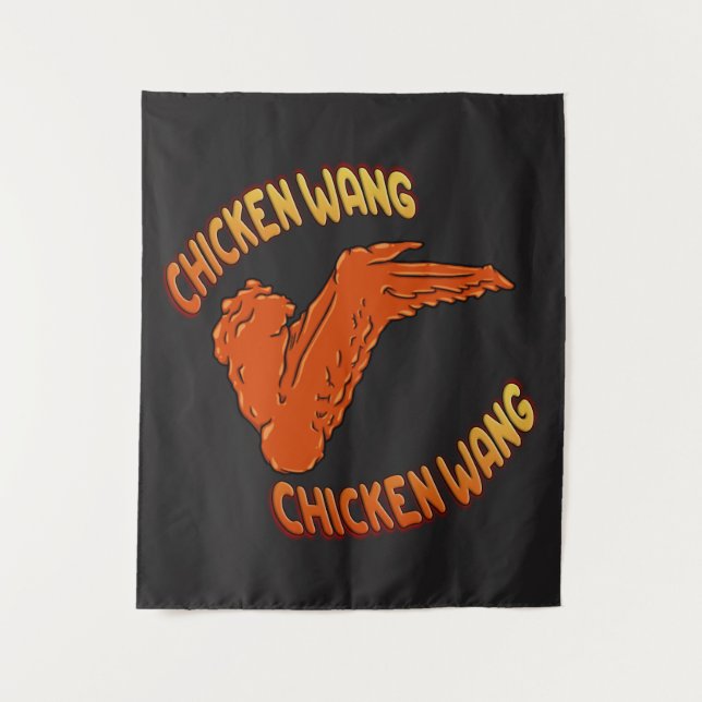 Chicken Wing Wall Tapestry (Front)