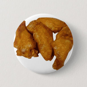 Chicken Wings Crispy Delicious 6 Cm Round Badge
