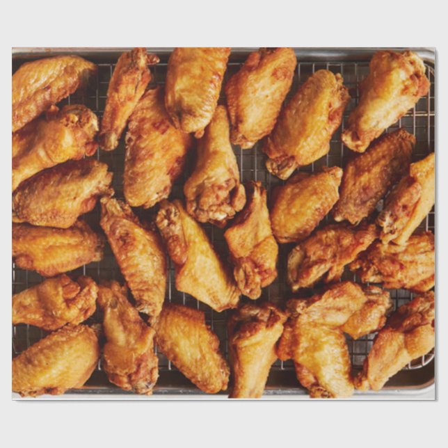 Chicken Wings Wrapping Paper (Flat)