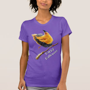 Chicken Witch on Broomstick T-Shirt