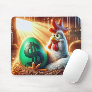 Chicken With a Green Egg Mouse Pad