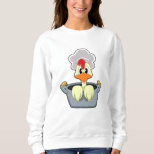 Chicken with Cooking pot Sweatshirt