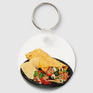 Chicken Wrap Key Ring