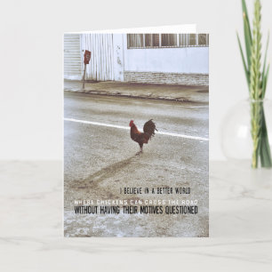 CHICKEN XING Greeting Card