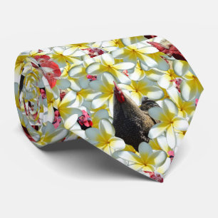 Chickens And Frangipanis, Neck Tie