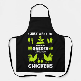 Chickens And Gardening Apron