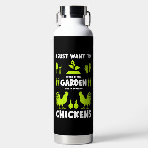 Chickens And Gardening Water Bottle