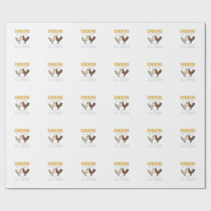 Chickens And Jesus Vintage Farm Faith Shirt_1 Wrapping Paper